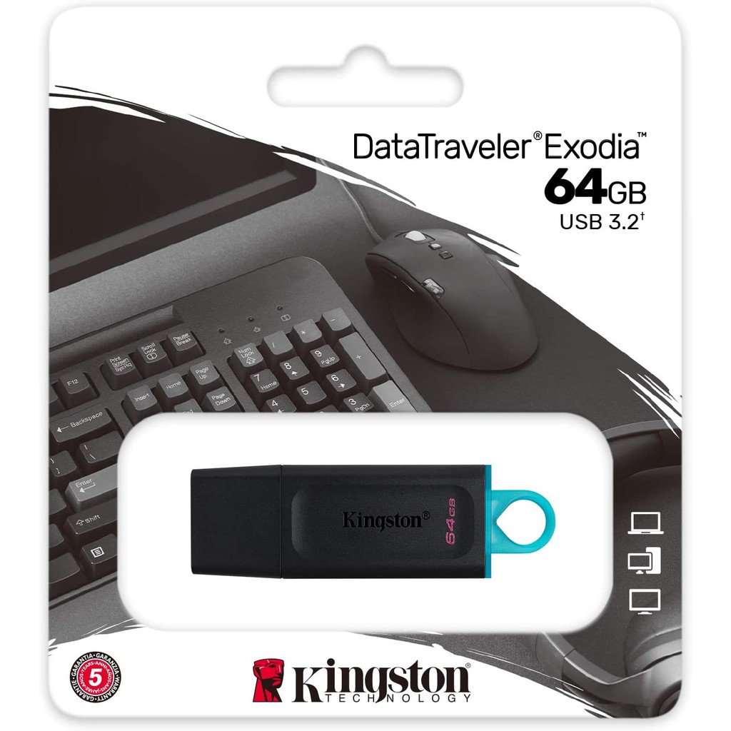 USB Kingston DataTraveler Exodia 32GB/64GB/128GB chuẩn 3.2 (DTX)