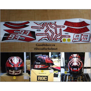 Decal Mũ bảo hiểm Fullface Shoeii