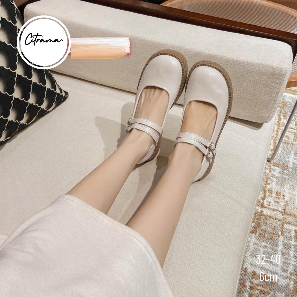 GIÀY LOLITA SIZE NHỎ 32 33 PHONG CÁCH VINTAGE CAO 4.5CM HÀNG QUẢNG CHÂU