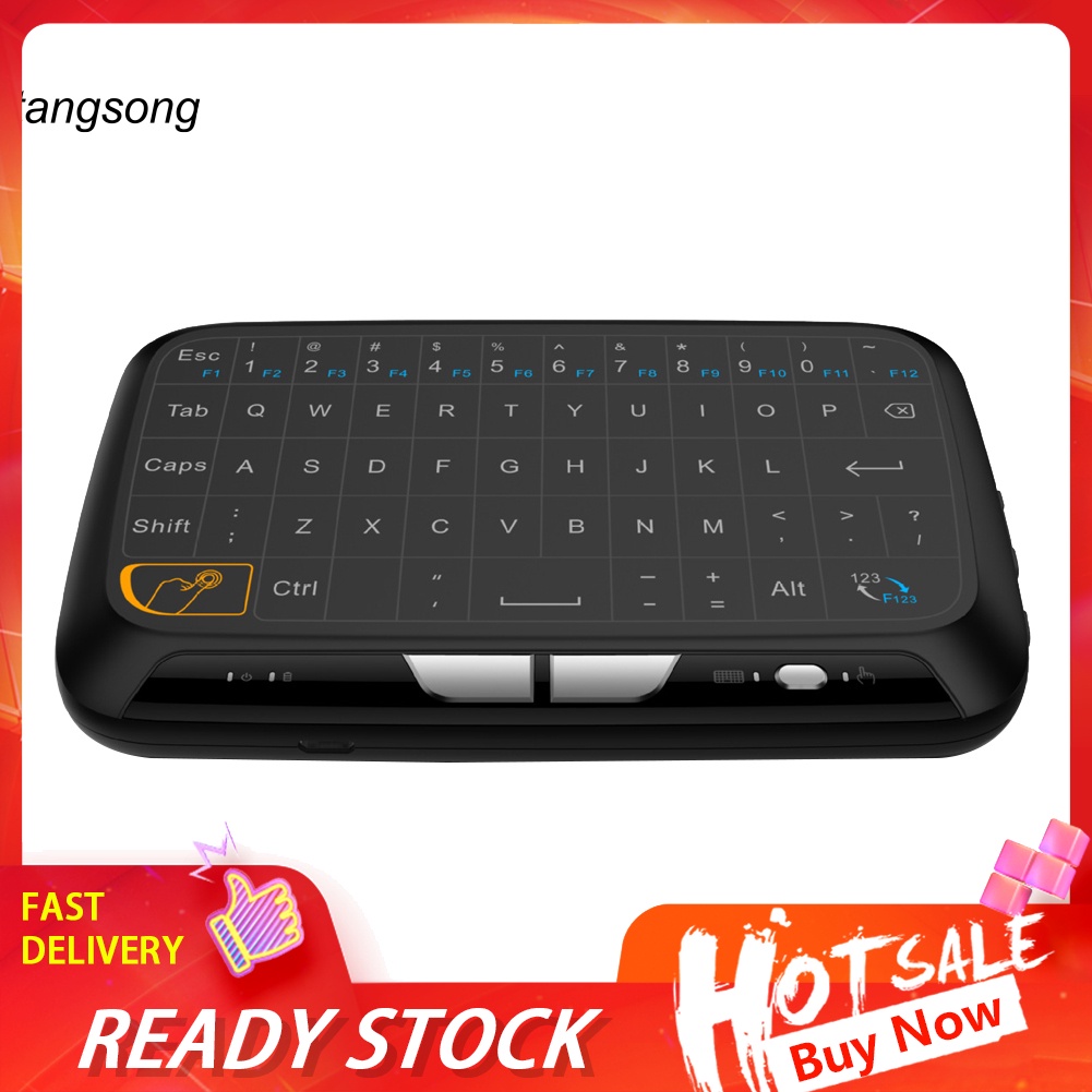 (Hàng Mới Về) Bàn Phím Không Dây Mini H18 2.4ghz Cho Pc Laptop Thông Minh Android Tv