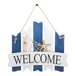 Bảng gỗ WELCOME phong cách biển