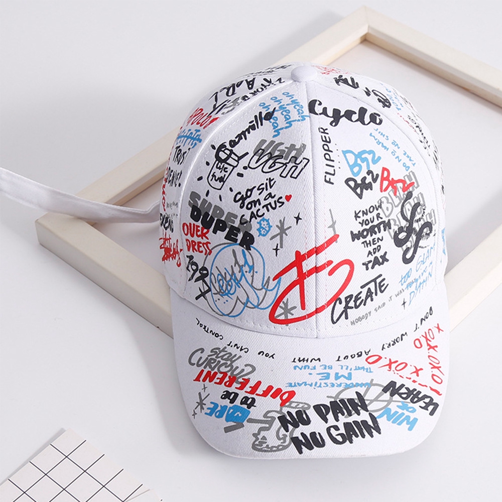 Nón Lưỡi Trai In Họa Tiết Graffiti Cá Tính Dành Cho Nam Và Nữ