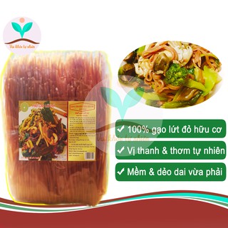 Phở gạo lứt đỏ hữu cơ tự nhiên ( phở lức khô sợi lớn cho người ăn chay, ăn kiêng giảm cân, eat clean, thực dưỡng )