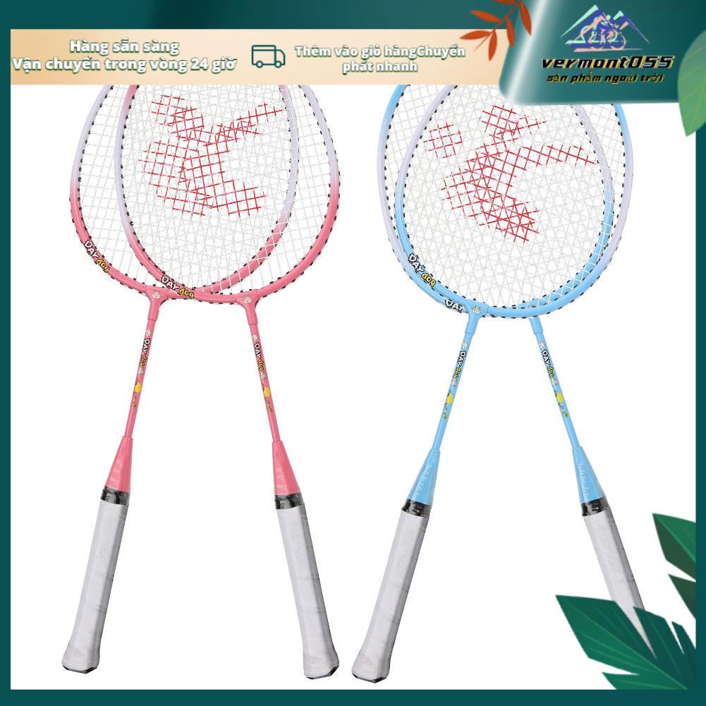 Vermont055 A Pair Aluminium Alloy Cartoon Children Badminton Racket Outdoor Sports Leisure Toy