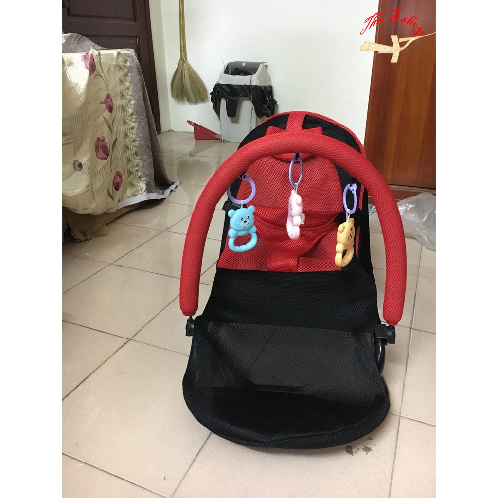 Nôi Bập Bênh Điều Chỉnh độ ngả, Có Đồ Chơi Gối Đầu