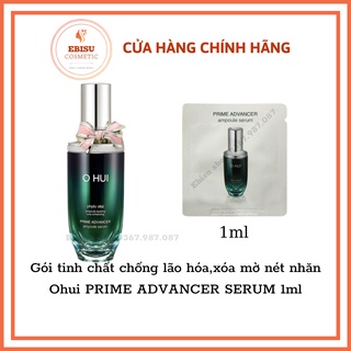 Gói tinh chất chống lão hóa,xóa mờ nét nhăn,ohui PRIME ADVANCER SERUM 1ml