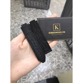 Tặng kèm tovit thay dây Dây đồng hồ H.u.b.l.o.t lót da vân đen Nữ size 13 19 18 case 34