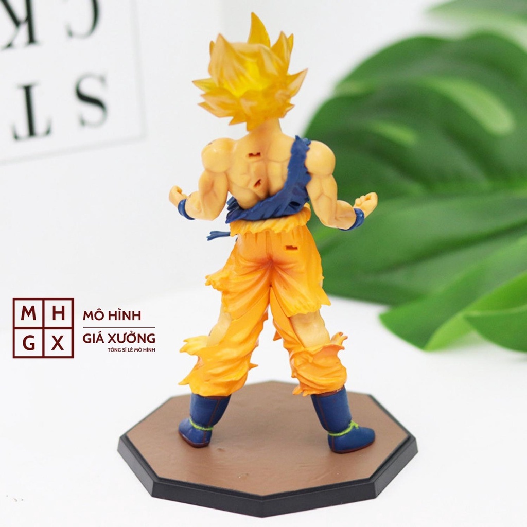 Mô hình Dragon Ball SonGoku super saiyan siêu đẹp kèm hiệu ứng effect cao 17cm - figure mô hình 7 viên ngọc rông