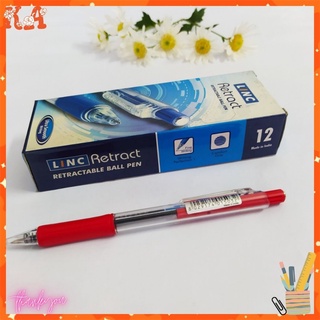 Bút bi Linc Retract(0.7mm) mực đỏ