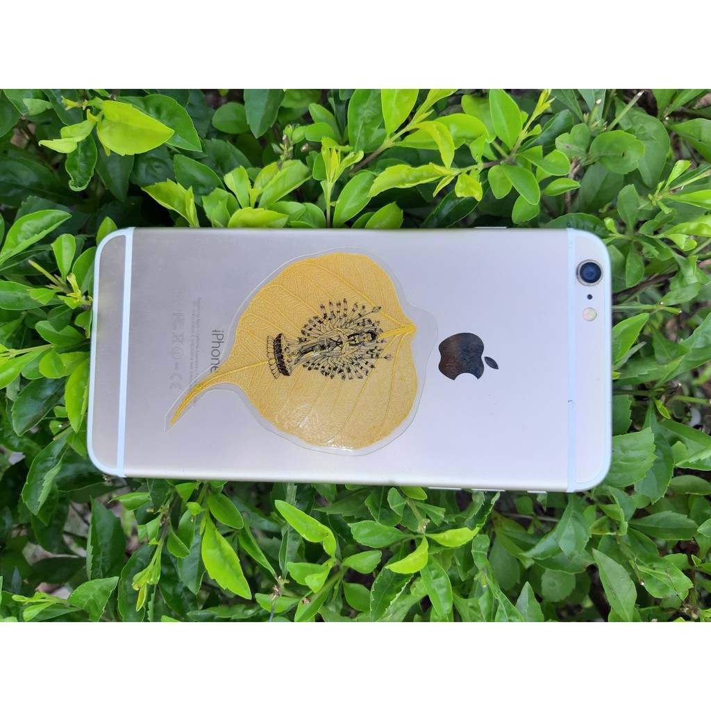 Lá Bồ Đề dát vàng tuổi Tý (ốp điện thoại) | BigBuy360 - bigbuy360.vn