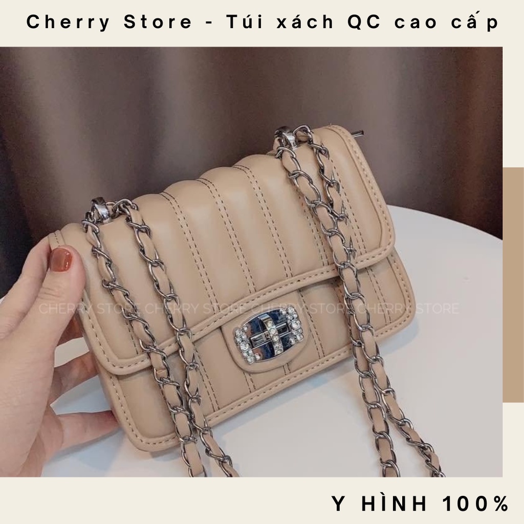 Túi xách nữ đeo vai đeo chéo mini kẹp nách tiểu thư sang chảnh form cứng cáp phong cách Hàn Quốc #1892