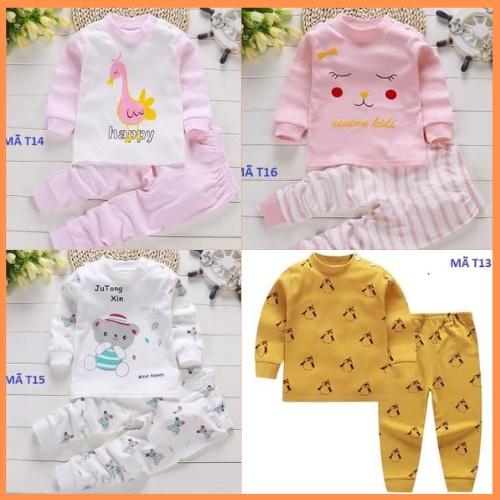 Bộ quần áo thu đông trẻ em 8-15 kg ( 6 tháng -4 tuổi) mẫu dành cho bé