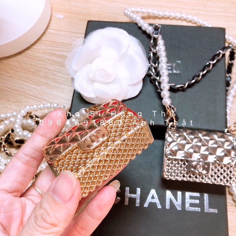 Túi Đeo Chéo Mini  phối dây ngọc fullboxFreeshipảnh thật