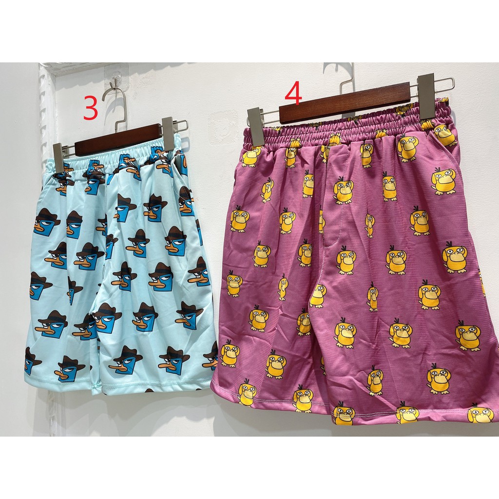 Quần Đùi Hoạt Hình Dễ Thương Cute - Quần Short Ống Rộng Cartoon Hot Trend-HươngSu (315-VitVag) | BigBuy360 - bigbuy360.vn