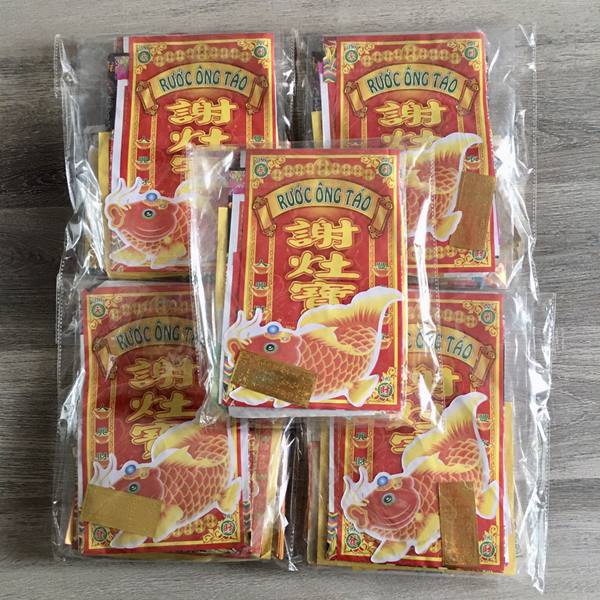 Mũ,Nón ông Công,ông Táo(combo đầy đủ nón,hia,3 cá chép, giấy cúng)