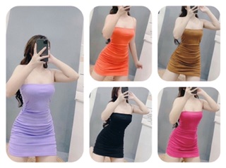 ĐẦM BODY HAI DÂY NHÚN
