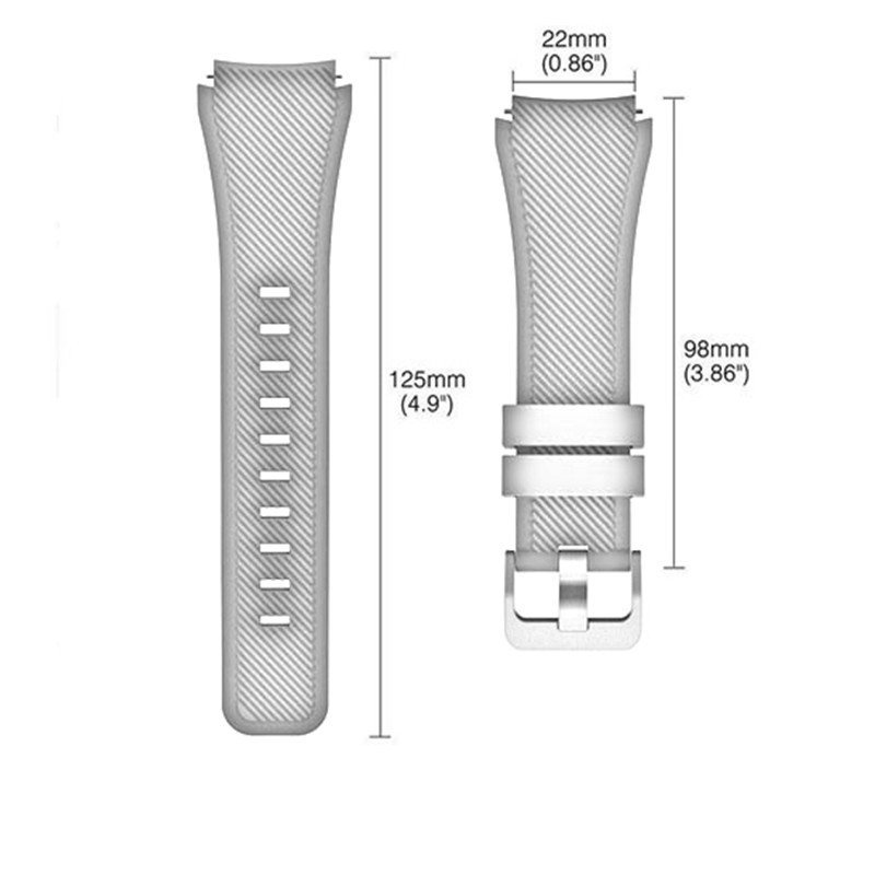Samsung Gear S3 Frontier/Classic Watch Band 22mm Silicone Sport Replacement Watch Men Women's Bracelet Watches Strap