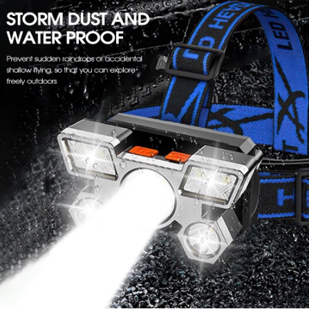 Đèn Pin Đội Đầu Chống Thấm Nước Sạc Usb Tiện Dụng