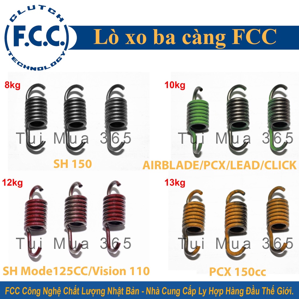 LÒ XO 3 CÀNG FCC 8 KGF 10KGF 11KGF 12KGF 13KGF