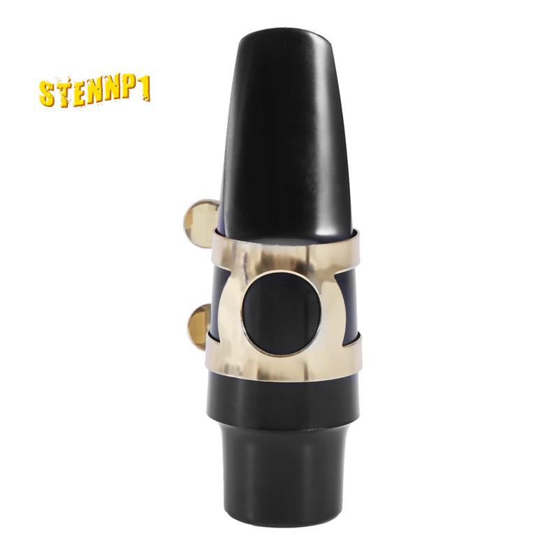 Alto Sax Saxophone Mouthpiece Plastic with Cap Metal Buckle Reed Mouthpiece Patches Pads Cushions