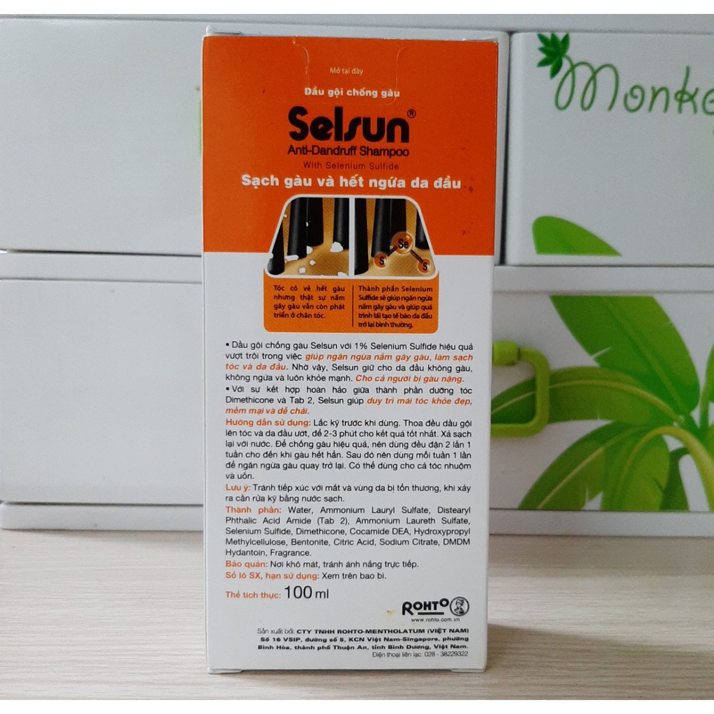 DẦU DỘI CHỐNG GÀU SELSUN 100ML CTY Rohto Mentholatum VN