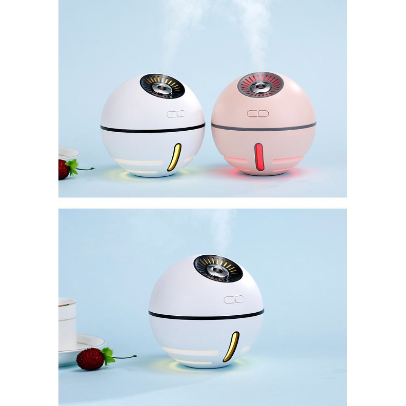 Máy phun sương tạo ẩm khuếch tán tinh dầu quả cầu Space Ball humidifier GXZ-J616 cao cấp tích hợp đèn, quạt mini