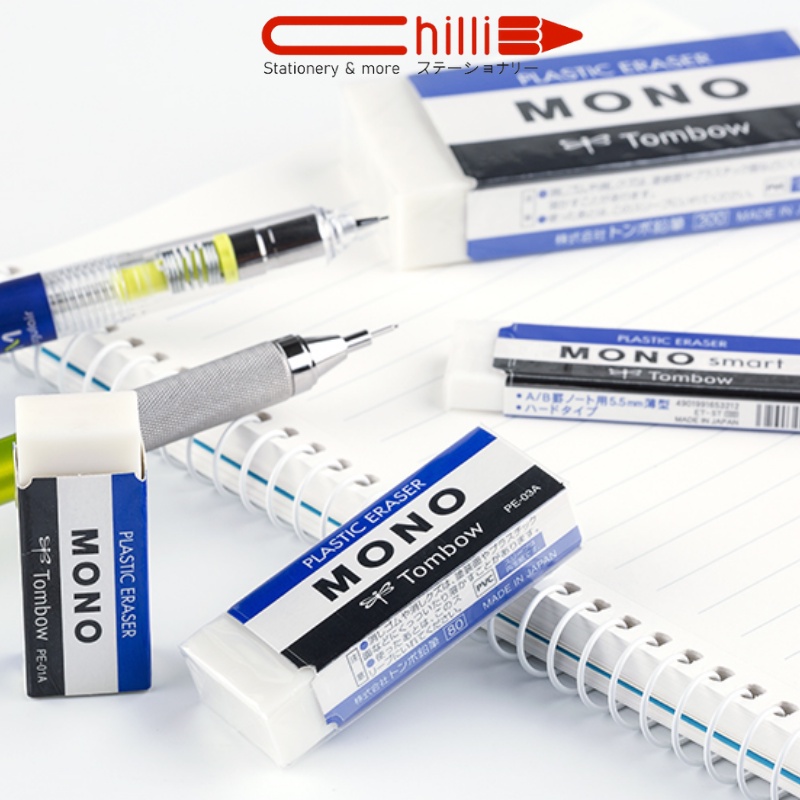 Gôm tẩy chì Tombow Mono Smart tẩy siêu sạch CHILLI