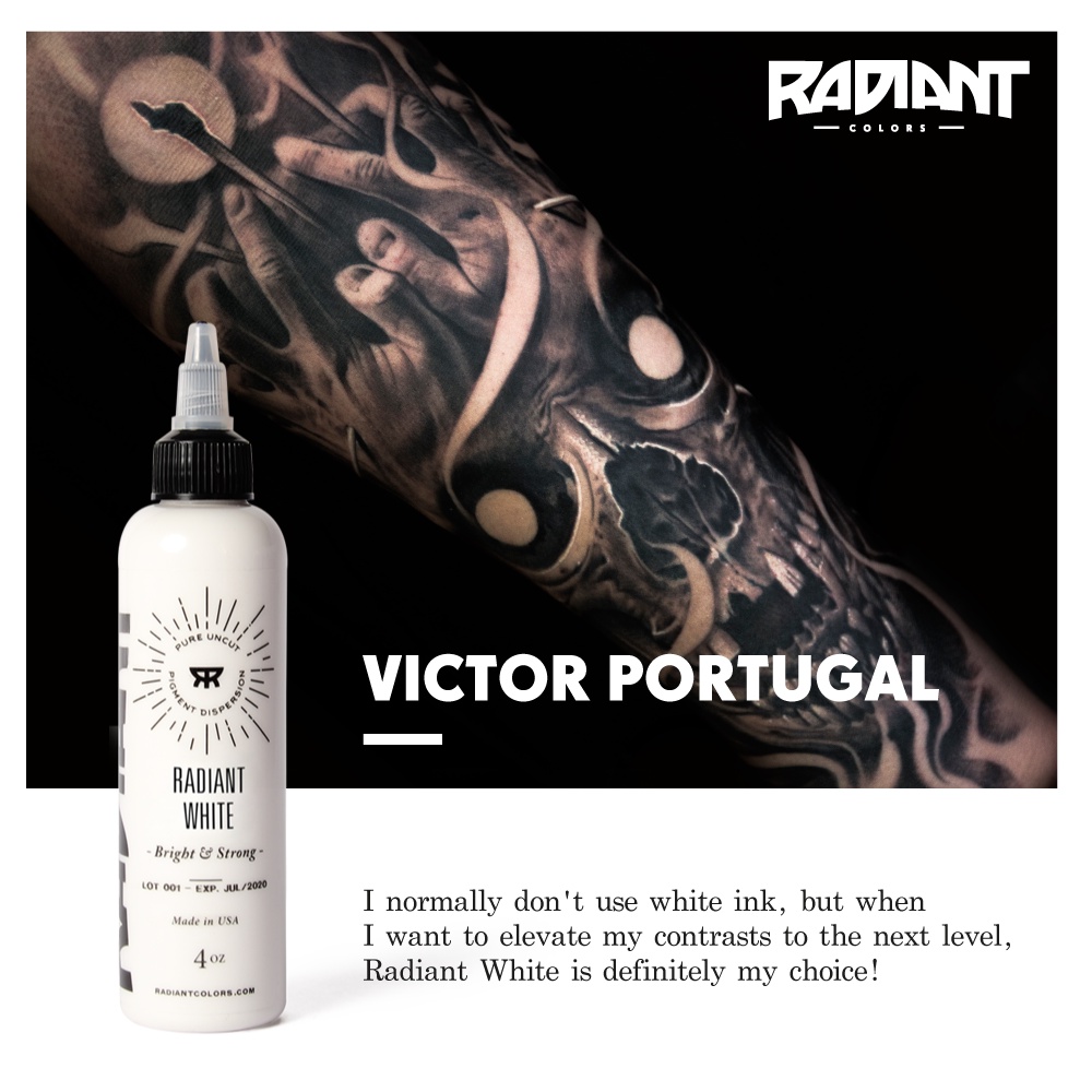 Mực xăm tattoo màu trắng Radiant White