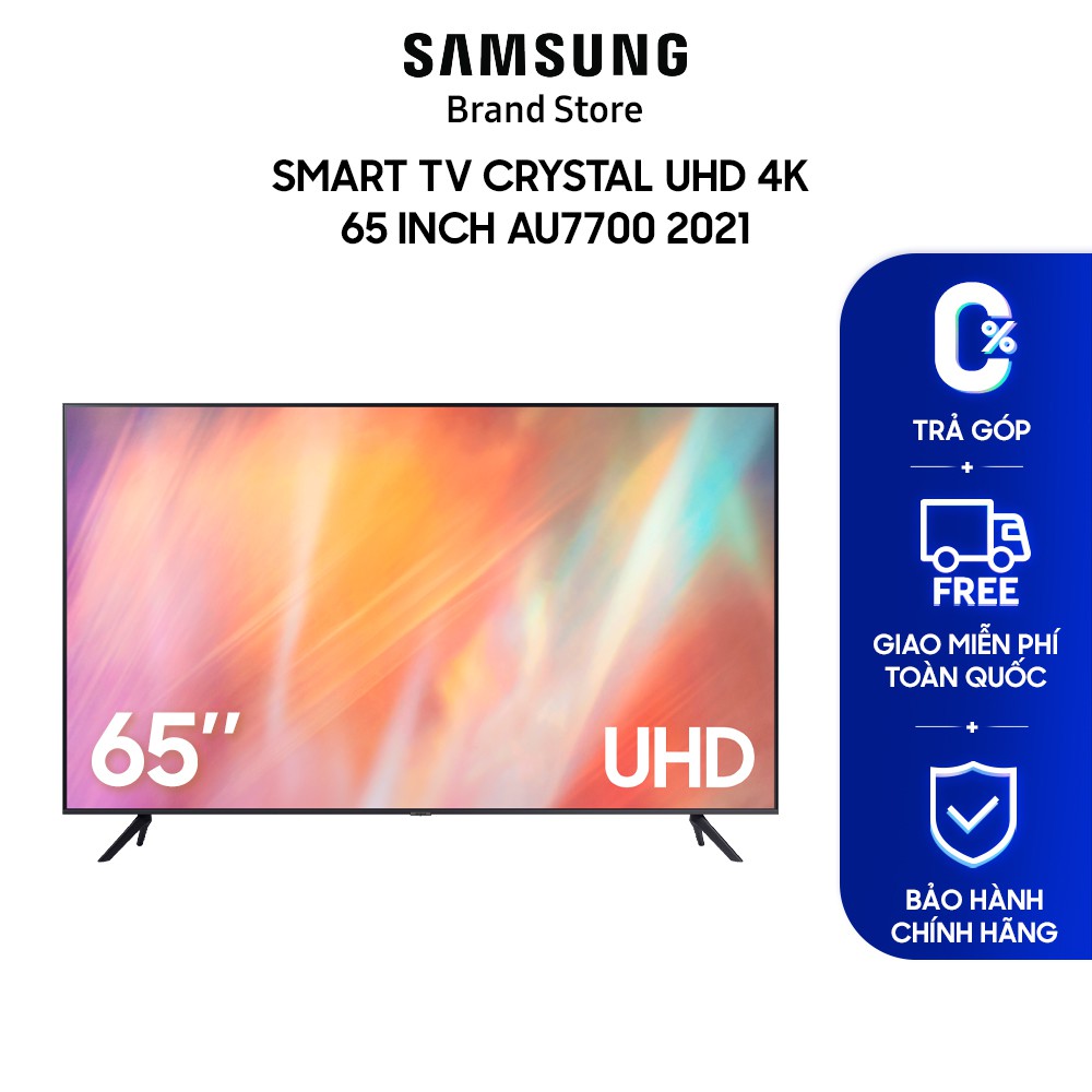 Smart TV Samsung Crystal UHD 4K 65 inch AU7700 2021