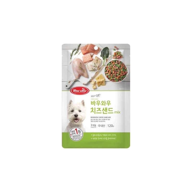 Snack Bowwow Sandwich Hỗn Hợp Dạng Mềm Cho Chó 120g