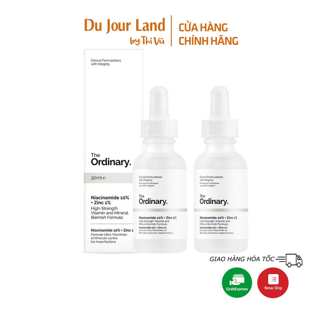 [Mã COS0505 giảm 8% đơn 300K] The Ordinary Niacinamide 10% Zinc 1%, serum cho da dầu mụn - Thi Vũ