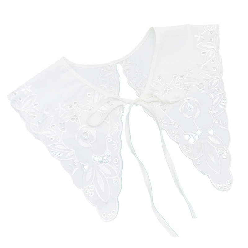 Cổ Áo Rời Cổ Bẻ Phối Ren Rỗng Thời Trang Cho Nữ