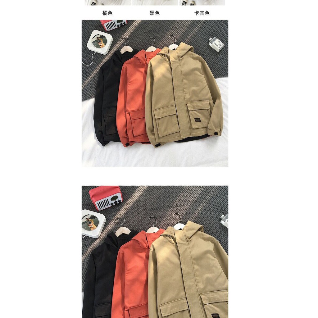 Áo khoác kaki hộp lót dù chất xịn, dày dặn, bao đẹp, y ảnh