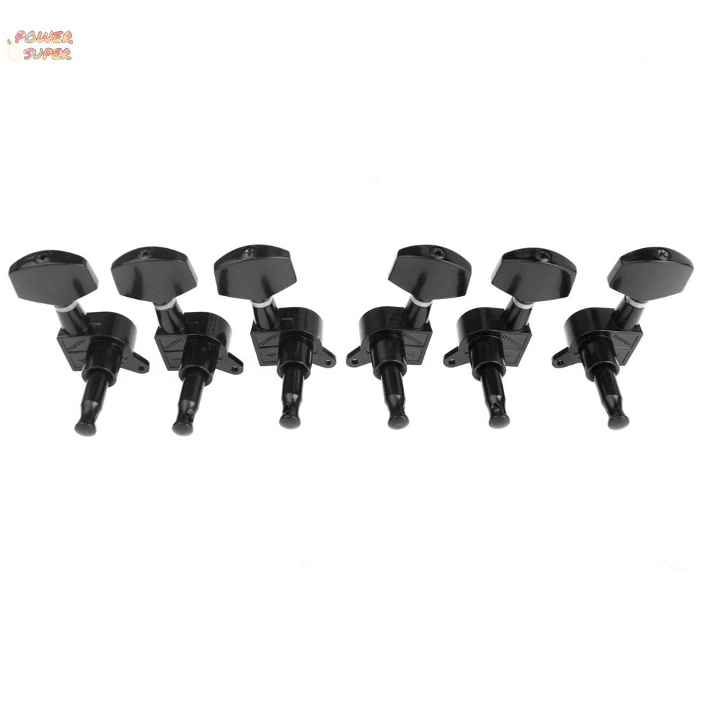 Black Sealed Tuning Pegs Tuner Machine Head 3R 3L Electric/Acoustic Guitar Parts