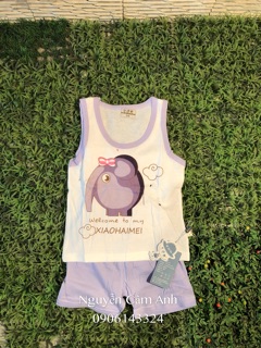 Bộ ba lỗ cotton cho bé (combo set 5 bộ)