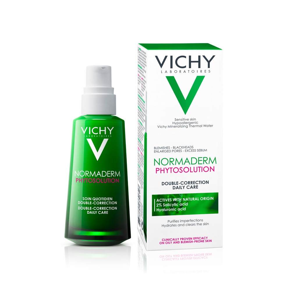 Vichy Gel Dưỡng Ẩm Kép Giảm Mụn Normaderm Phytosolution Daily Care 50ml