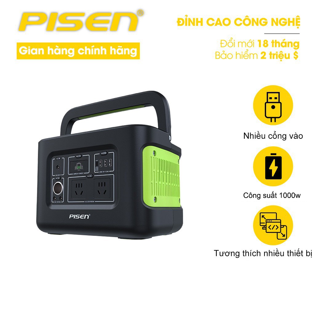 Sạc dự phòng PISEN Power Station 1000Wh (PS-CL028C90CN) - Hàng chính hãng