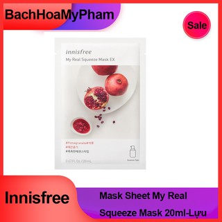 Mặt nạ giấy lựu mask sheet my real squeeze mask 20ml