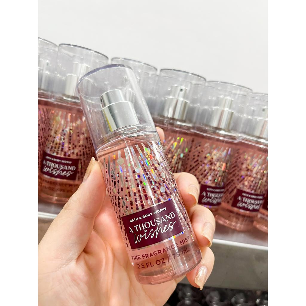 Body mist mini A THOUSAND  - xịt khử mùi toàn thân mùi ngọt mát Body Mist Bath And Body Works Mỹ 75ml