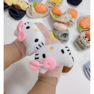 (Được lựa mẫu) Tất sơ sinh hình thú 5D cho bé