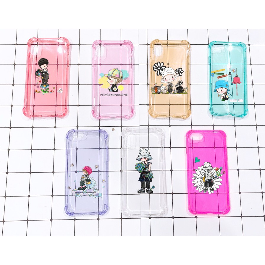 Ốp điện thoại hoa cúc GD OTI41 thần tượng hoạt hình idol kpop nhiều màu trong IP 6 7 8 X