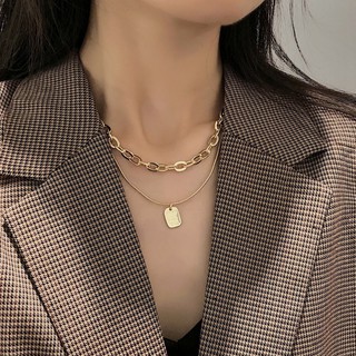 vòng cổ Mặt Thẻ Khắc Chữ Thời Trang Cho Nữ / Dây Chuyền