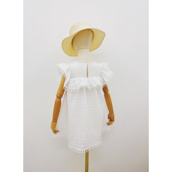 VÁY XOÈ CHO BÉ GÁI, VÁY BABYDOLL CỔ VUÔNG BÈO CHO BÉ GÁI SIZE 9-20KG