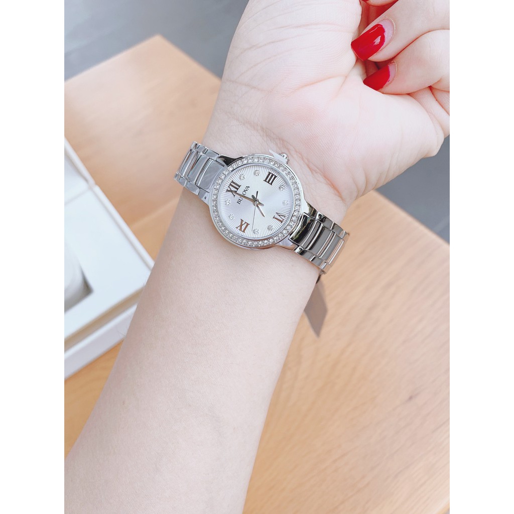 Đồng hồ nữ chính hãng Bulova 96L280 - máy quartz pin - Mặt kính khoáng
