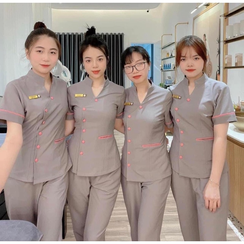 Đồng Phục Spa, Thẩm Mỹ Viện Chất Cotton Lạnh