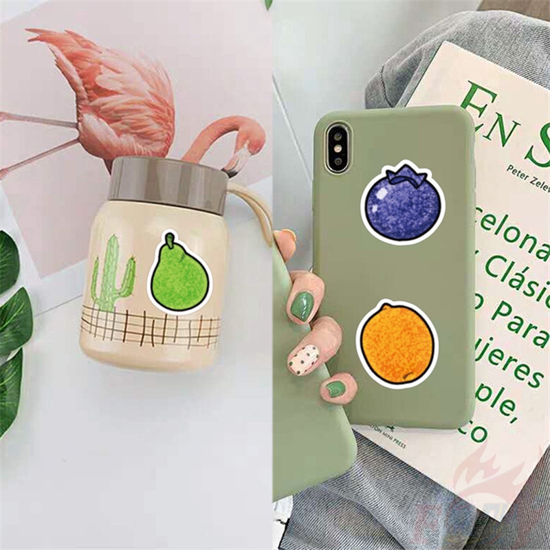 Set 40 miếng dán họa tiết trái cây trang trí đa năng