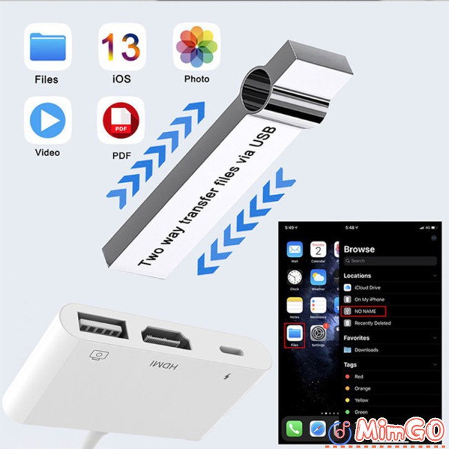 C62 Hdmi-compatible Usb3.0 Charging 3 In 1 Simulator For Adapter Iphone  Projector 4k