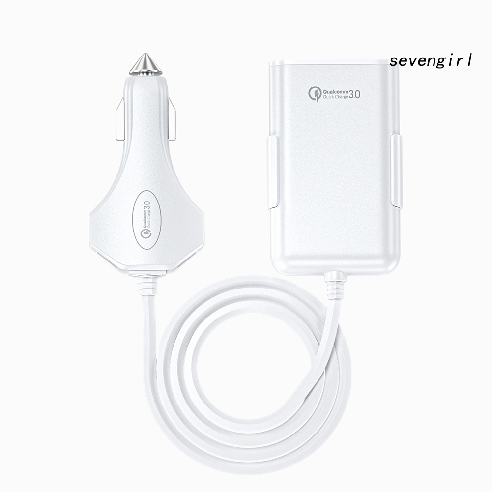 Cáp Sạc Nhanh Qc3.0 4 Cổng Usb Cho Xe Hơi