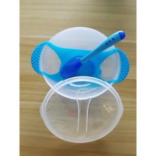 Bộ Bát, chén Chống Đổ Và Thìa Báo Nóng