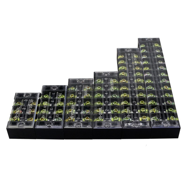 1 Mạch Nối Dây Điện Hai Hàng 25a 600v Tb-2503 / Tb-2504 / Tb-2506 / Tb-2508 / Tb-2510 / Tb-2512